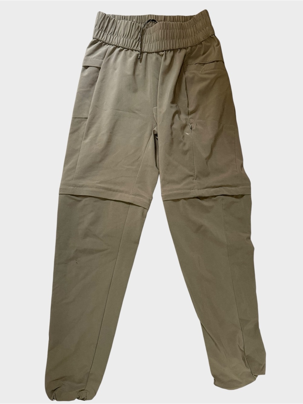 Women's Olive Track Joggers with Elastic Waist